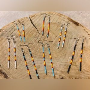 Handmade Native American beaded earrings